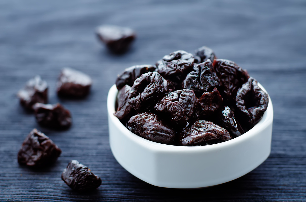 Prunes are a surprisingly good source of fiber.