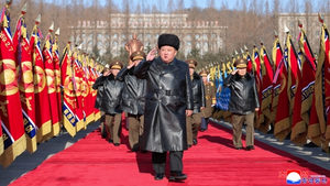 N. Korea's Kim expects army's 'outstanding' role in next 5 years on founding anniv. of armed forces