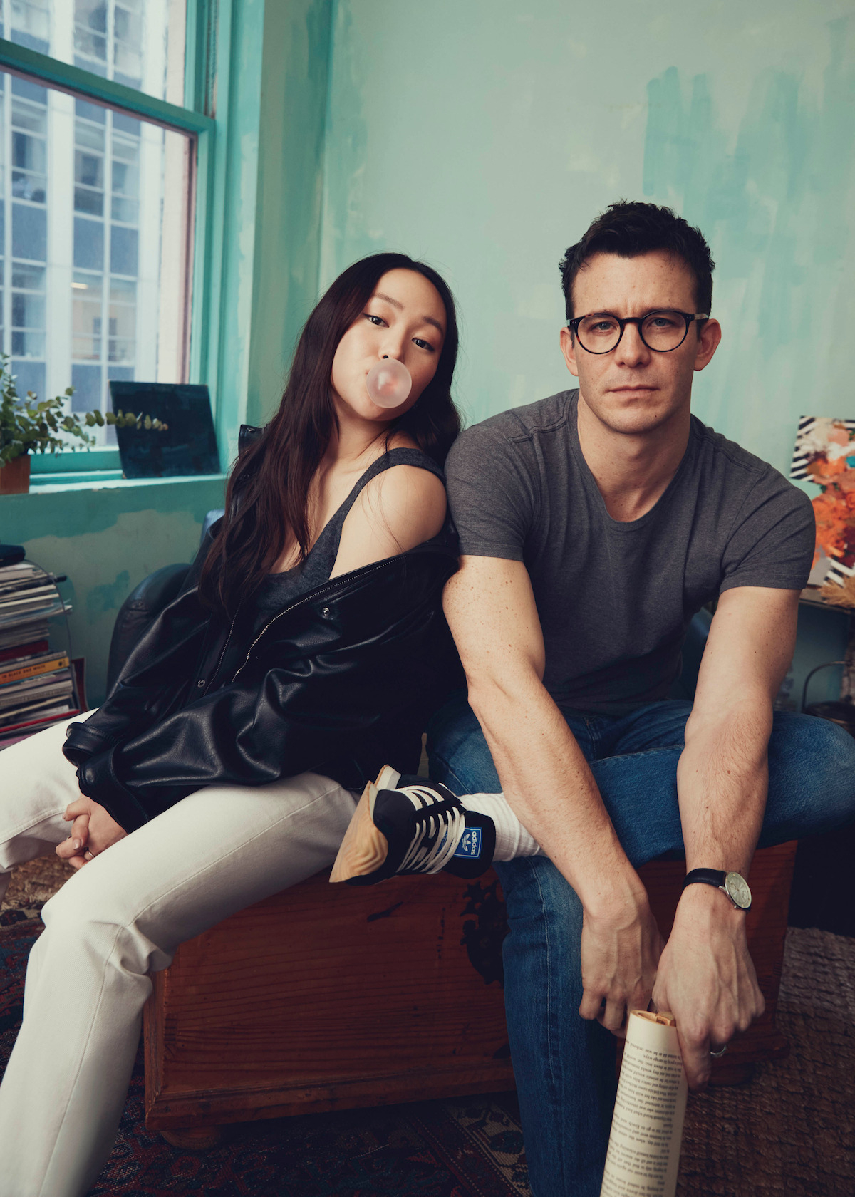 "Bridgerton" Season 4 stars Ha Ye-rin (left) and Luke Thompson (Netflix)