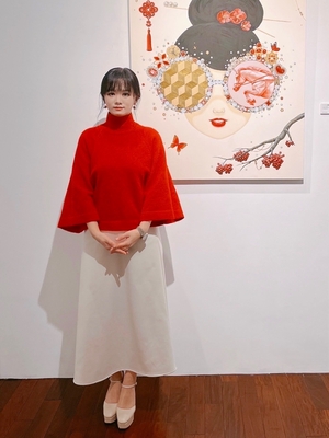 Kim Ji-hee presents ‘Scarlet Bloom’ as third solo show in Taipei