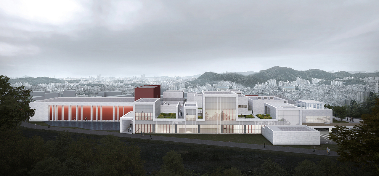 A rendered image of the National Museum of Korean Literature (National Museum of Korean Literature)