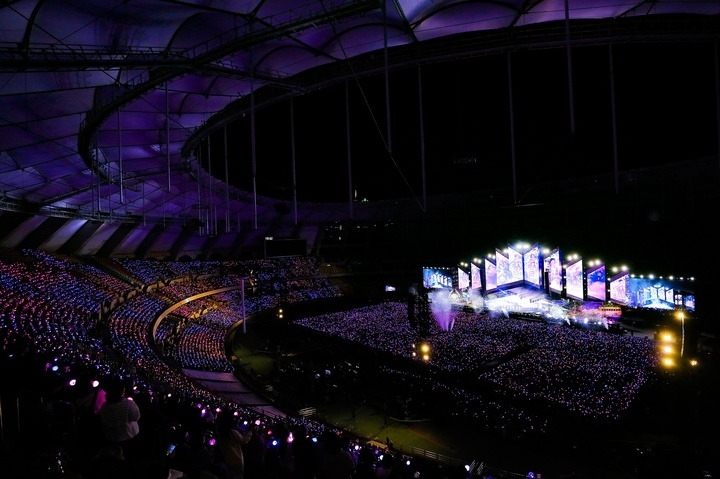 The “BTS Yet To Come in Busan” concert in support of Busan’s bid to host the 2030 World Expo on Oct. 16, 2022 (Hybe)
