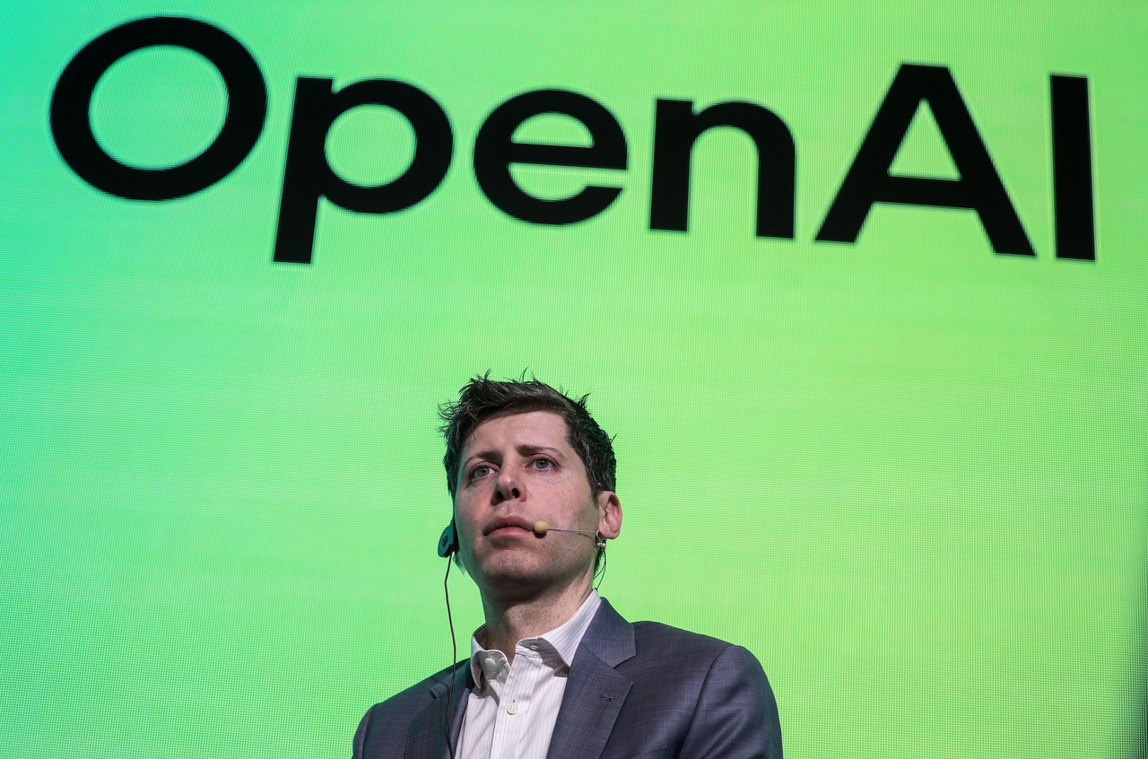Sam Altman, CEO of OpenAI, speaks during a press event held in Seoul, February 2025. (Newsis)