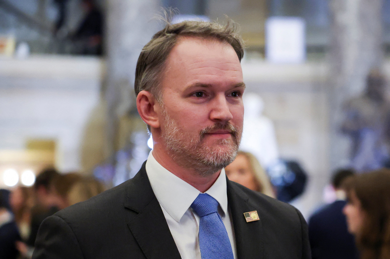 US Trade Representative Jamieson Greer arrives for US President Donald Trump's State of the Union address to a joint session of Congress at the US Capitol in Washington on Tuesday. (Reuters-Yonhap)