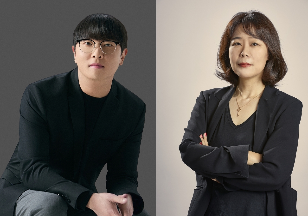 Kakao Entertainment's current co-CEO Joseph Chang (left) and newly appointed co-CEO Ko Jung-hee (Kakao Entertainment)