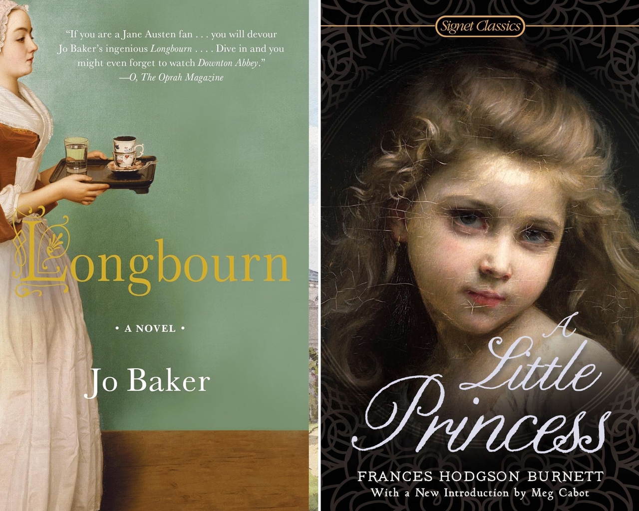 “Longbourn” by Jo Baker and “A Little Princess” by Frances Hodgson Burnett (Black Swan, Signet)