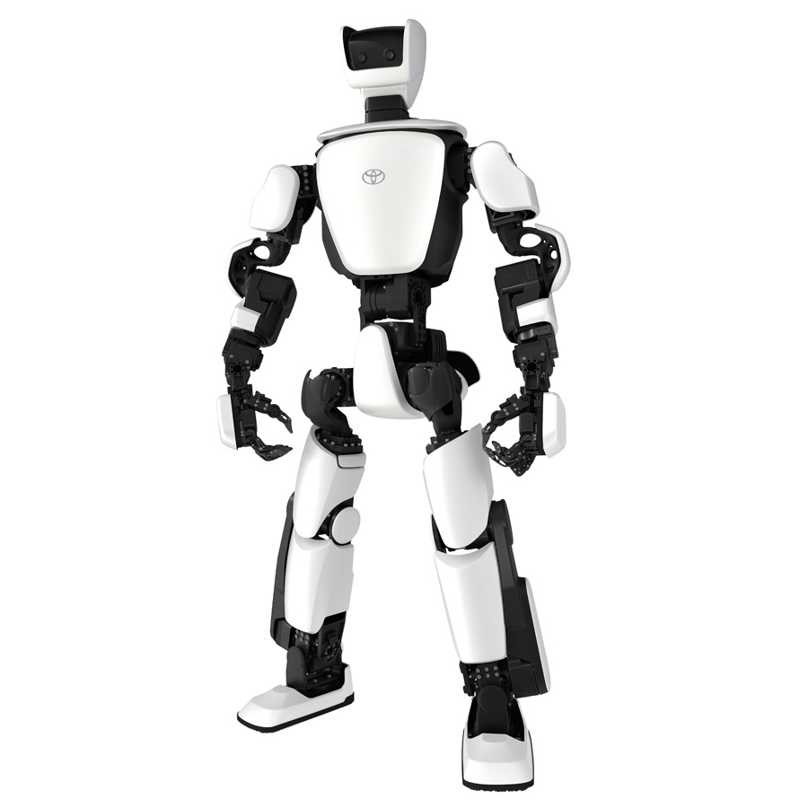 Toyota’s T-HR3 humanoid robot, the company’s most recent in-house humanoid model unveiled in 2017. (Toyota)