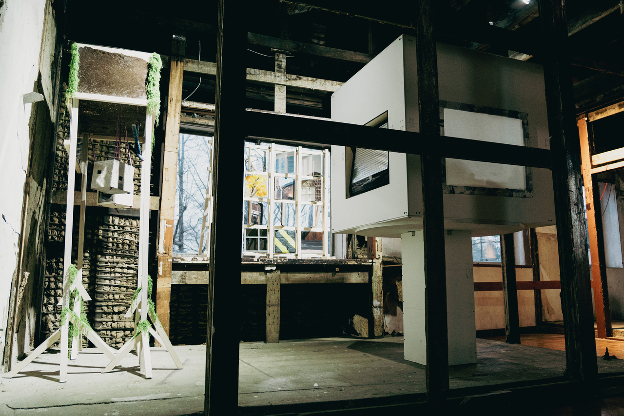 Installation view of  "This Is Not Architecture: Somewhere, Nowhere” by Architen (Courtesy of Architen)