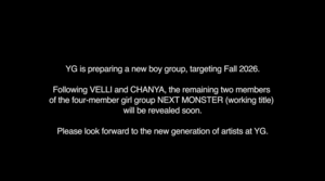 YG Entertainment to debut new boy group this fall