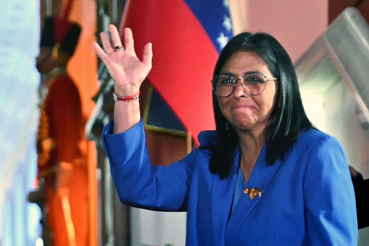 Venezuela's interim president Delcy Rodriguez (AFP-Yonhap)