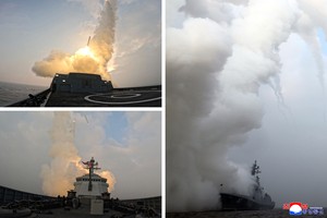 N. Korea's Kim oversees strategic cruise missile test from new destroyer