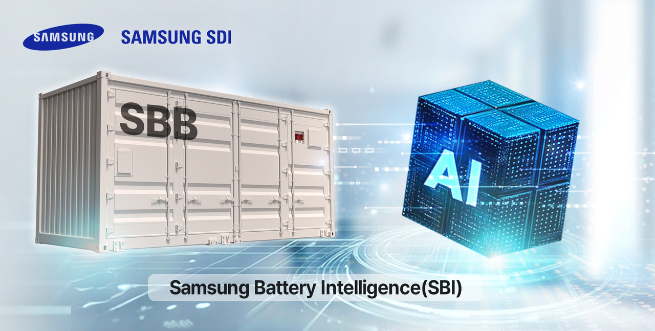 Promotional image for Samsung Battery Intelligence, Samsung SDI’s AI-based battery safety solution for energy storage systems (Samsung SDI)