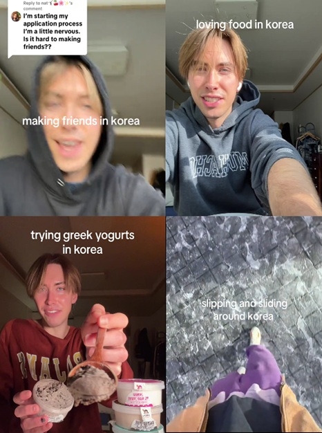 Paul Ruff’s TikTok account features short videos capturing his daily life in Korea. (Paul Ruff)