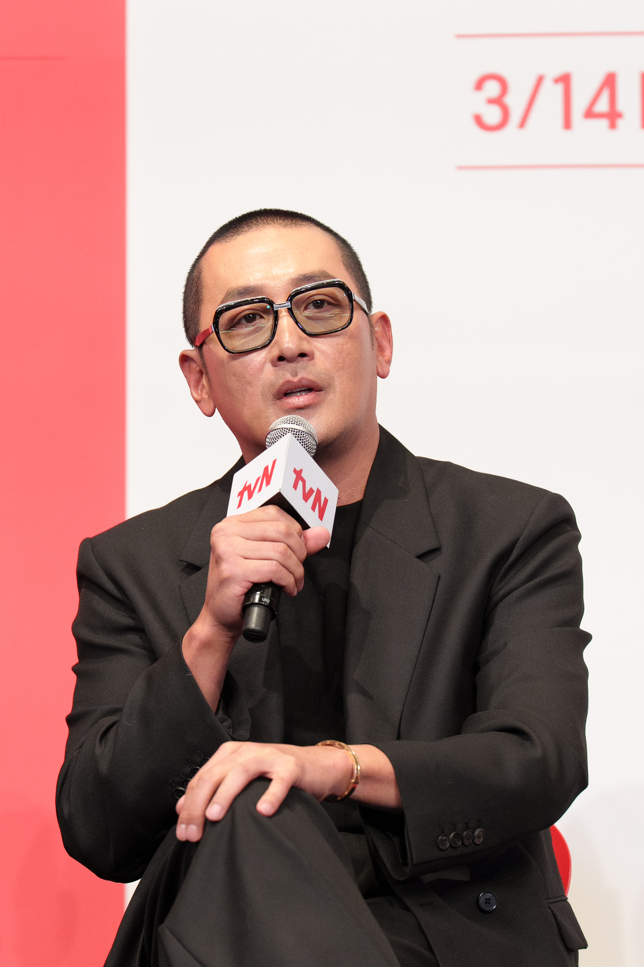 Ha Jung-woo speaks during a press conference held in Seoul, Monday. (tvN)