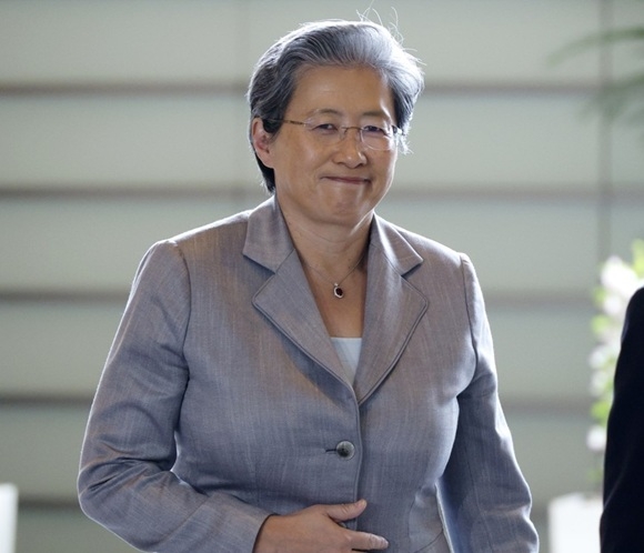 AMD Chair and CEO Lisa Su arrives at the prime minister's official residence ahead of her meeting with Japanese Prime Minister Shigeru Ishiba, in Tokyo, on April 17, 2025. (Yonhap)