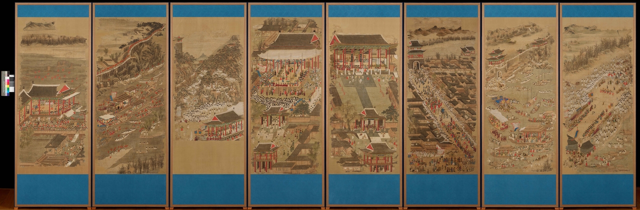 "Welcoming Banquet of the Governor of Pyeongan" owned by Peabody Essex Museum in America (The Overseas Korean Cultural Heritage Foundation)