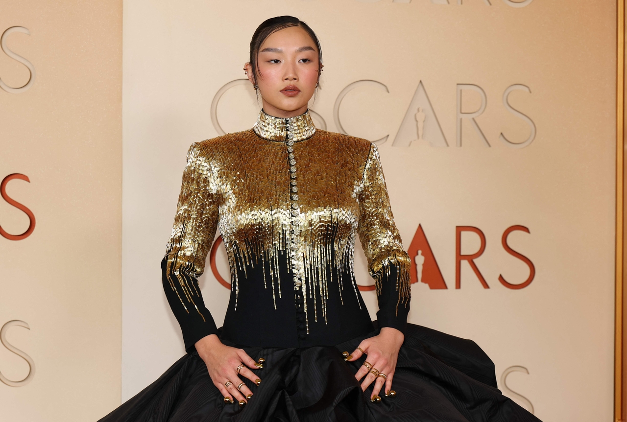 US singer Audrey Nuna attends the 98th Annual Academy Awards at the Dolby Theatre in Hollywood, California, Sunday. (AFP-Yonhap)