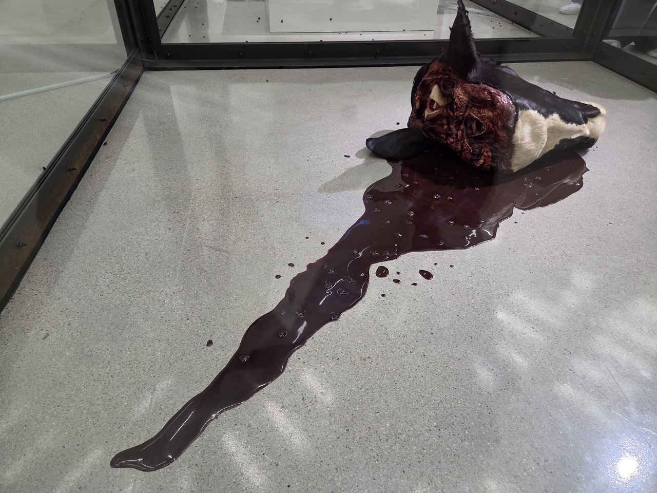 "A Thousand Years" by Damien Hirst is seen at the exhibition “Damien Hirst: Nothing Is True But Everything Is Possible” at MMCA Seoul. (Park Yuna/The Korea Herald)