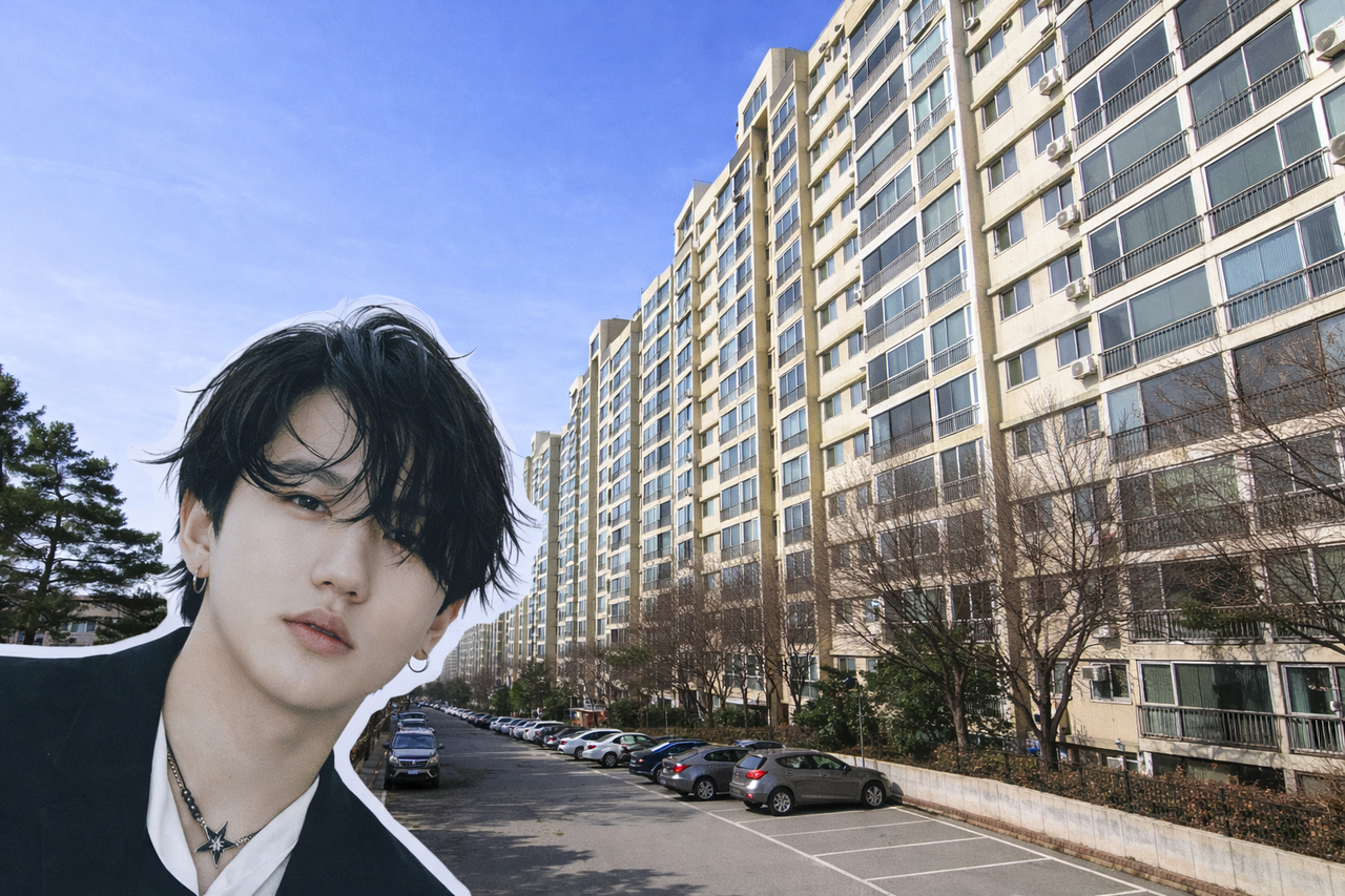 창빈과 압구정동 현대아파트 1,2차. [네이버 로드뷰, 네이버 프로필 사진]