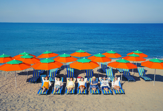 Maengbanghaebyeon Beach on BTS' "Butter" album cover (Big Hit Music)