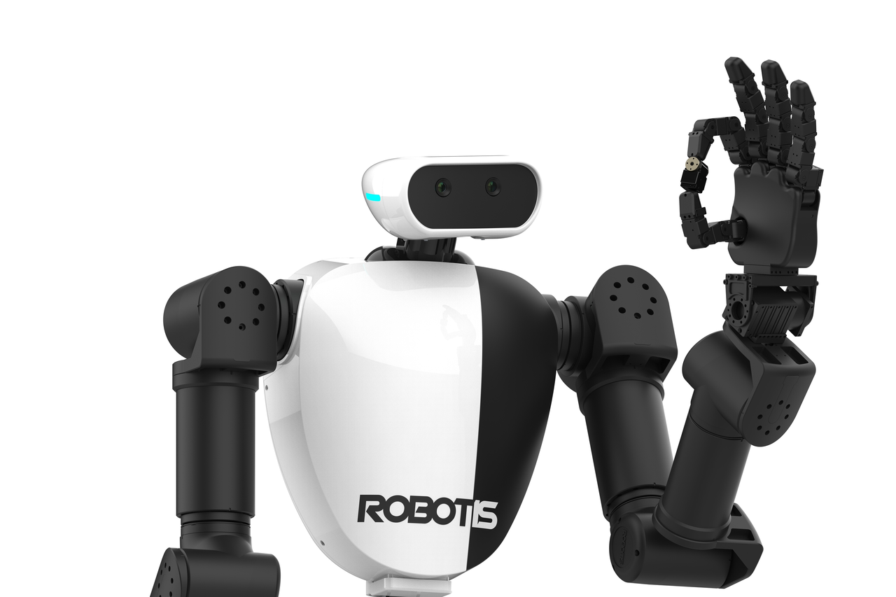 The HX5-D20 robot hand by Korean firm Robotis uses fingertip tactile sensors to grip without camera input. (Robotis)