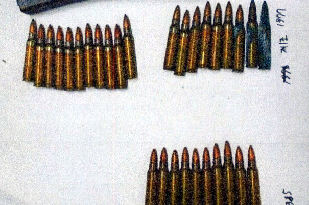 K2 rounds are seen in this stock photo provided by Busan Police. The image is not directly related to the story. (Busan Metropolitan Police Agency)
