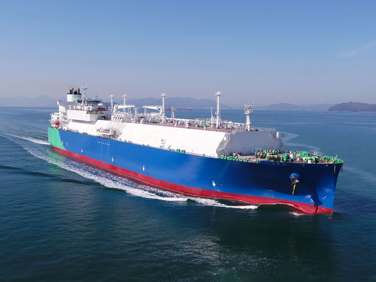 Samsung Heavy Industries' liquefied natural gas carrier. (Yonhap)