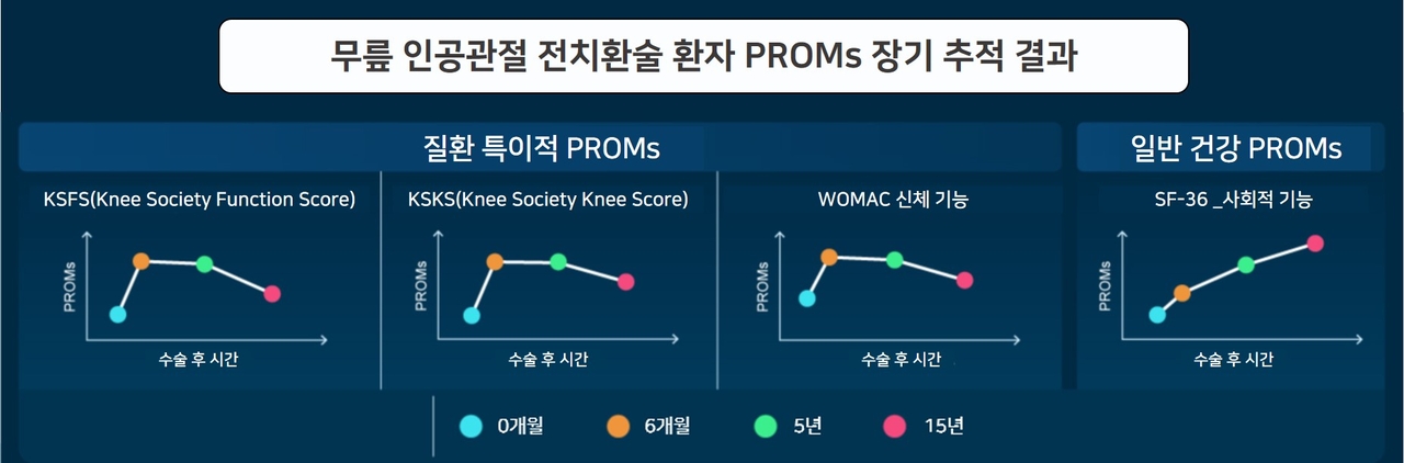 무릎 인공관절 전치환술 환자보고결과지표(PROMs) 장기 추적 결과