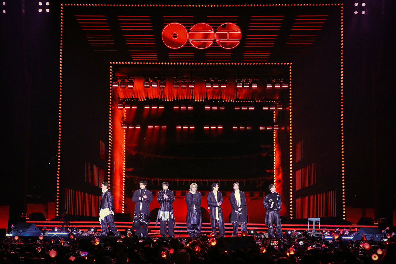 BTS performs during the 