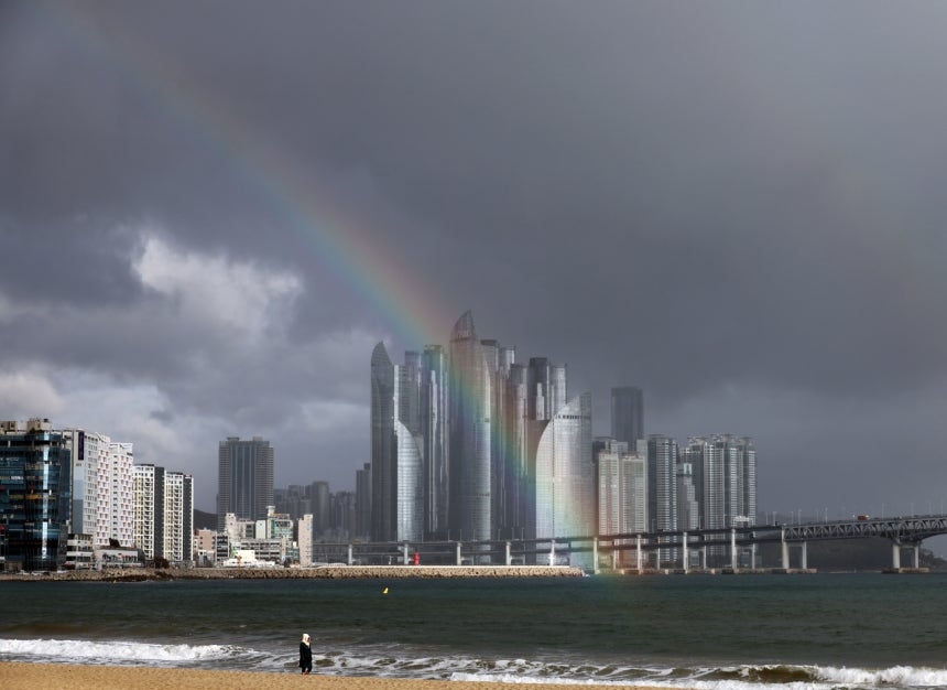 Marine City skyscrapers in Haeundae, Busan ()