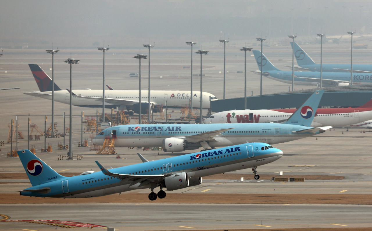 This photo taken on March 16, 2026, shows Incheon International Airport in Incheon, just west of Seoul. (Yonhap)