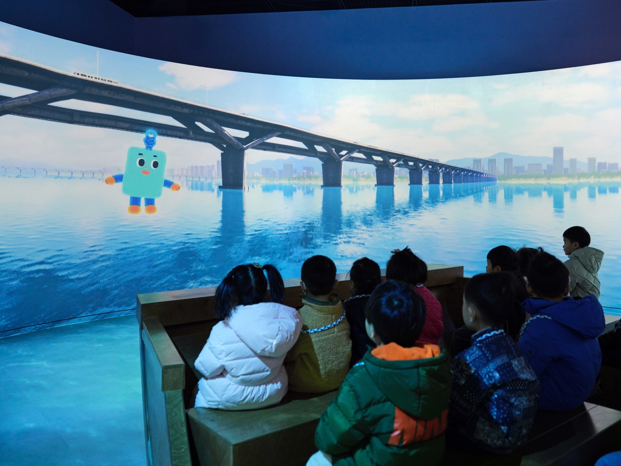 Children are participating in the "Hanyang Adventure Begins" during the trial run of the Seoul Children's Museum of History, in this photo distributed by the Seoul Museum of History. (Seoul Museum of History)
