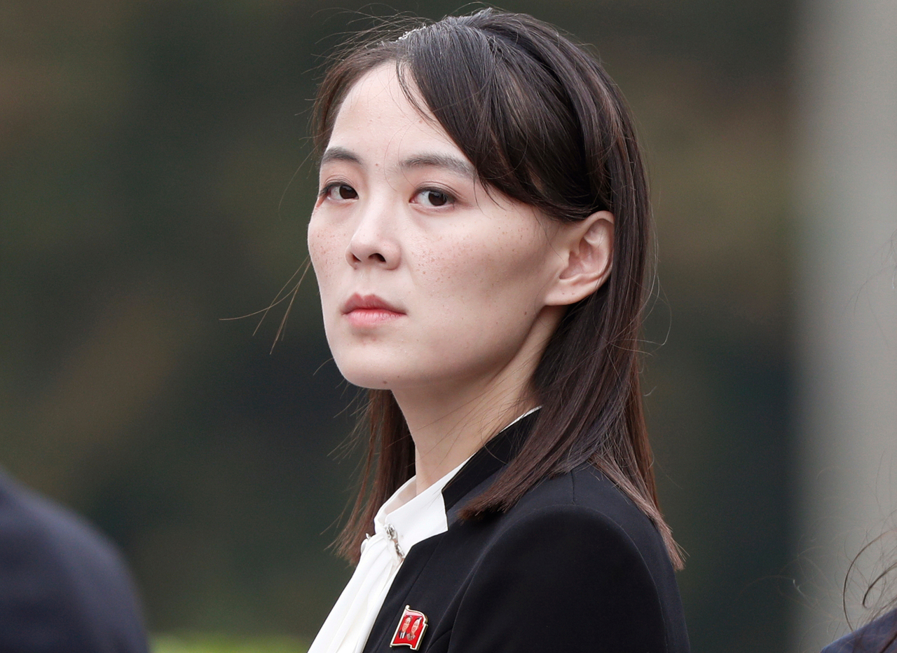 Kim Yo- jong attends a wreath-laying ceremony at Ho Chi Minh Mausoleum in Hanoi, Vietnam, March 2, 2019. (Pool Photo via AP-Yonhap)