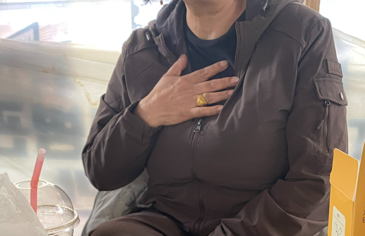 A woman surnamed Kim speaks about her experience at an STD management center in Dongducheon, Gyeonggi Province, during an interview with The Korea Herald on March 22. (Lim Jae-seong/The Korea Herald)