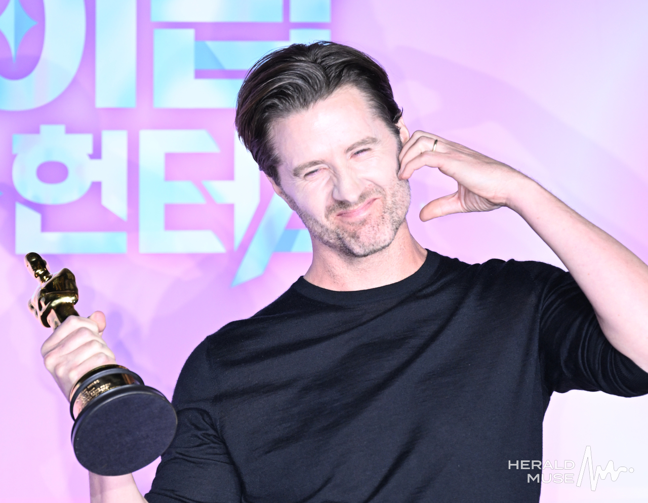 [헤럴드뮤즈=윤병찬 기자] 1일 오후  CGV 용산아이파크몰에서 <케이팝 데몬 헌터스> 아카데미 수상 기념 기자간담회가 열렸다. 이자리에는 매기 강 감독, 크리스 애플한스 감독, 이재(EJAE), IDO(이유한, 곽중규, 남희동)이 참석하였다.