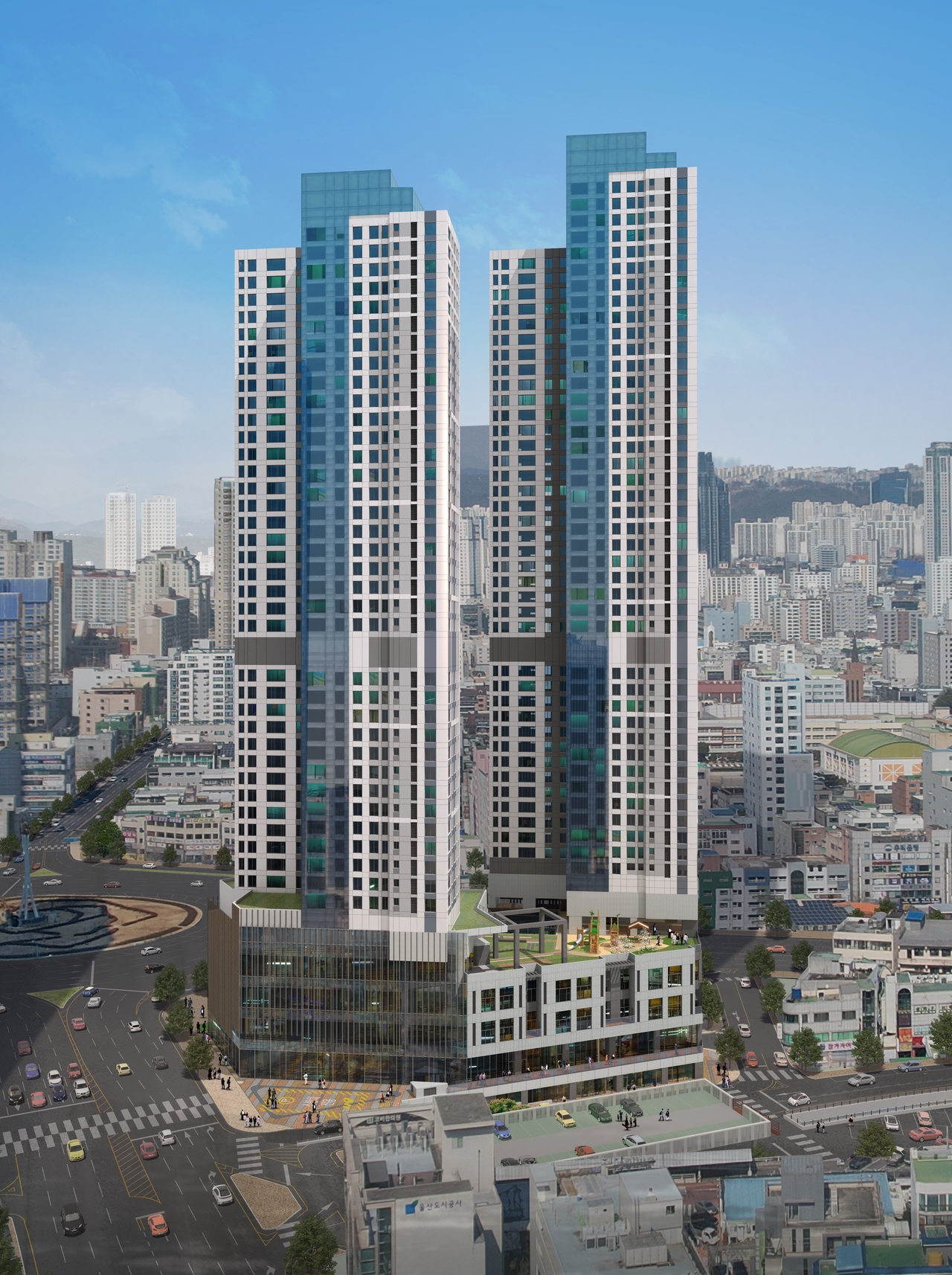 울산 신정동 조감도.[HS화성 제공]