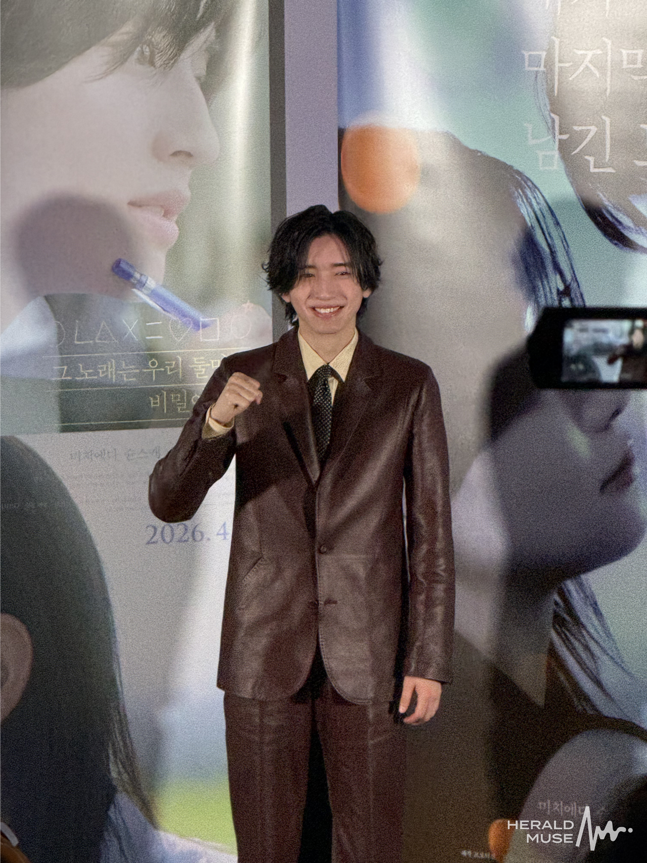 3일 오후 서울 용산구 CGV 용산아이파크몰에서 열린 <네가 마지막으로 남긴 노래> 기자간담회에 배우 미치에다 슌스케가 참석했다. 김민지 기자