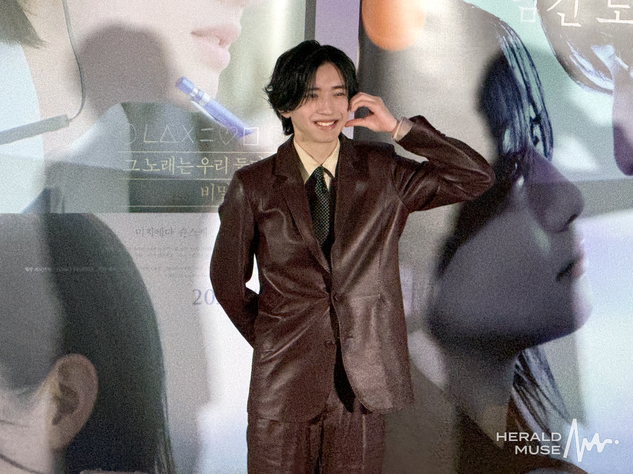 3일 오후 서울 용산구 CGV 용산아이파크몰에서 열린 <네가 마지막으로 남긴 노래> 기자간담회에 배우 미치에다 슌스케가 참석했다. 김민지 기자