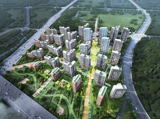 고양창릉 S-3BL 아파트 5공구 조감도.[HS화성 제공]