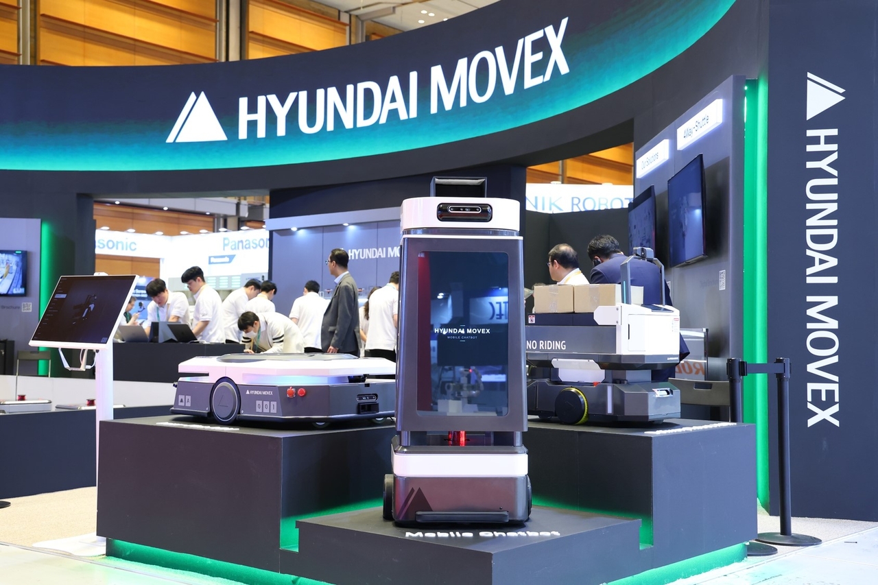 Hyundai Movex’s exhibition booth at the AW 2026 trade fair in Seoul in March (Hyundai Movex)