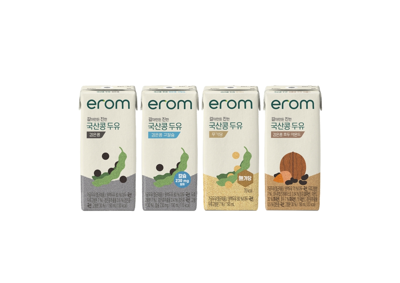 이롬 ‘갈아만든 진한 국산콩 두유’ [이롬 제공]