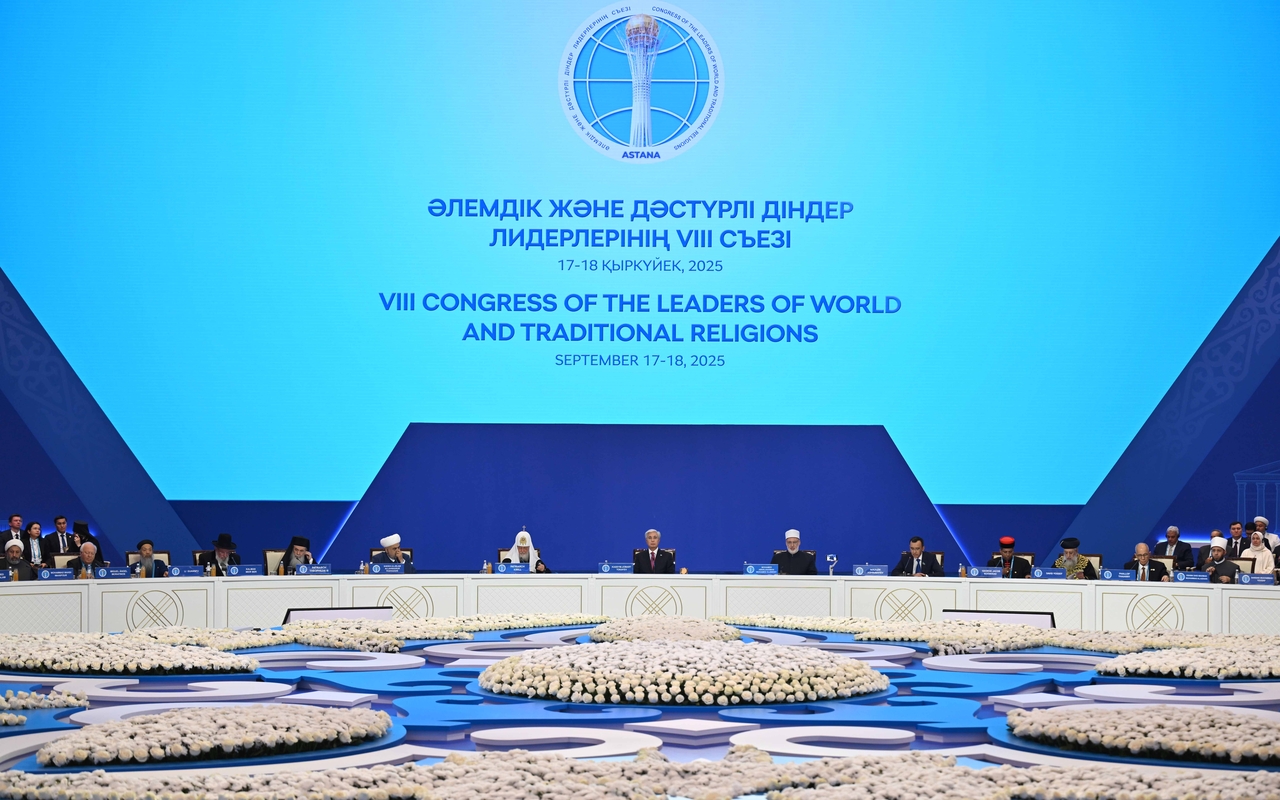 Eighth Congress of Leaders of World and Traditional Religions on held in Astana, Kazakhstan, Sept. 17–18, 2025. (Kazakh Embassy in Seoul)