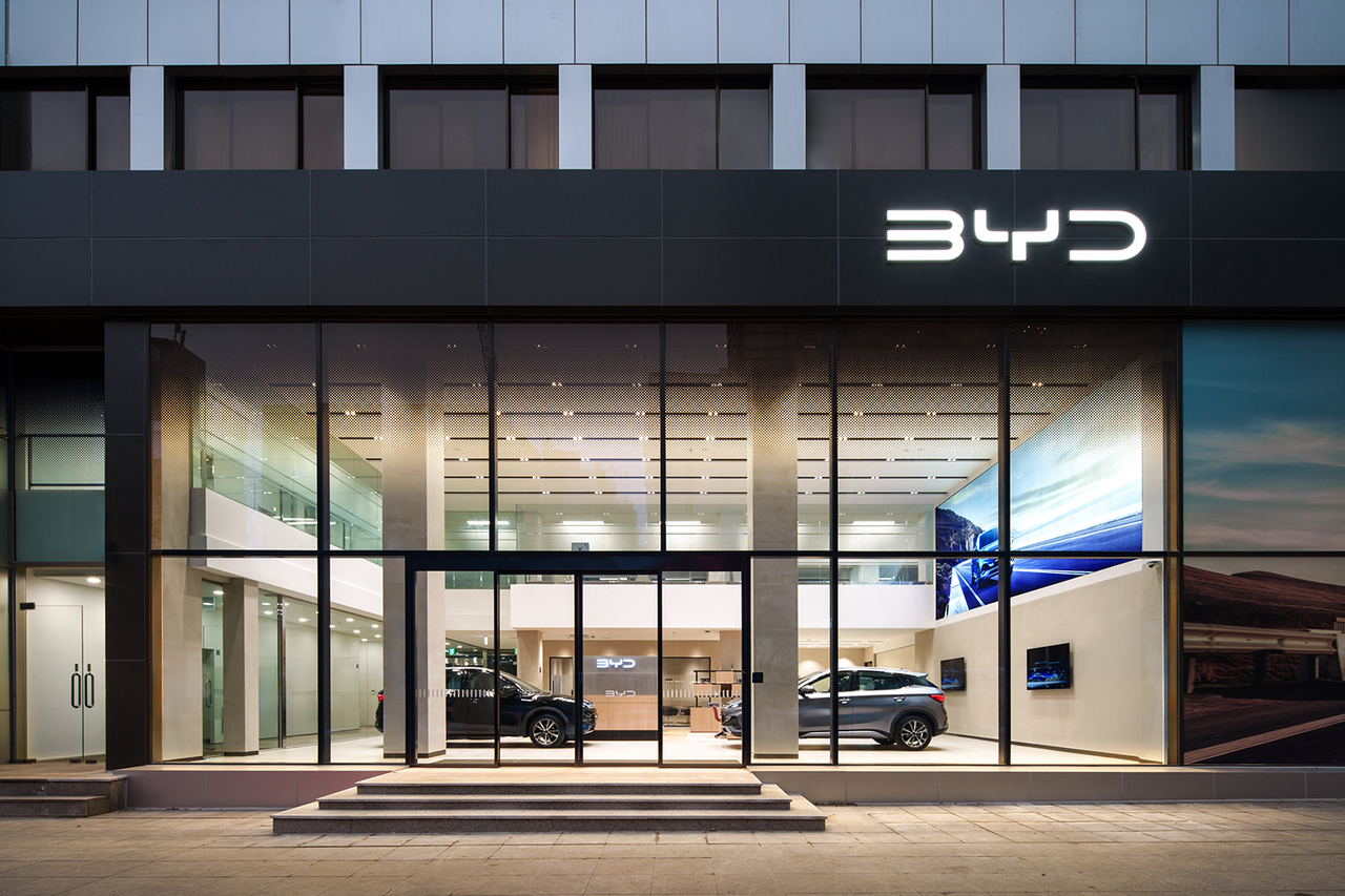 BYD showroom in Seocho-gu, southern Seoul (BYD Korea)