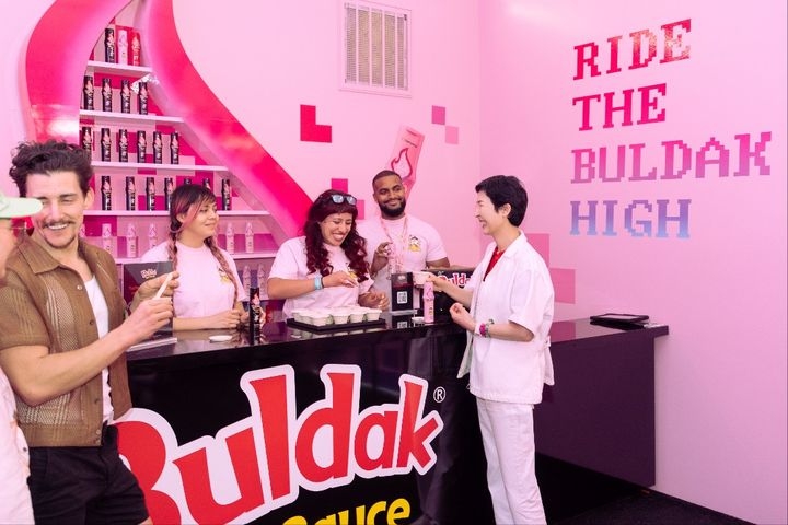 Buldak booth at Coachella (Samyang Foods)