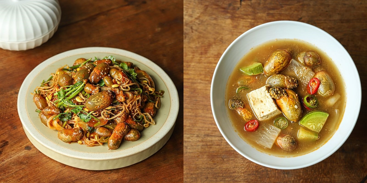 미더덕 콩나물찜(왼쪽), 미더덕 된장찌개 [우리의 식탁 제공]