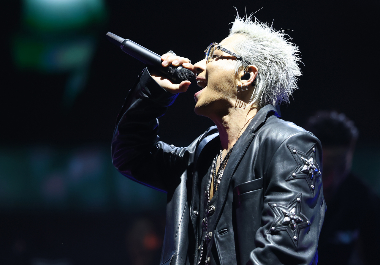 Taeyang of Big Bang performs at the Coachella Valley Music And Arts Festival on Sunday in Indio, California. (Getty Images for Coachella)