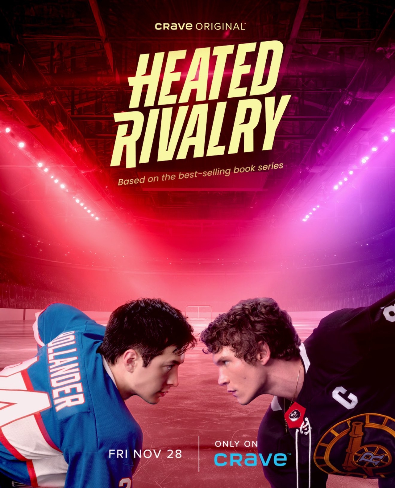 Poster of Canadian hit series “Heated Rivalry” (Crave)