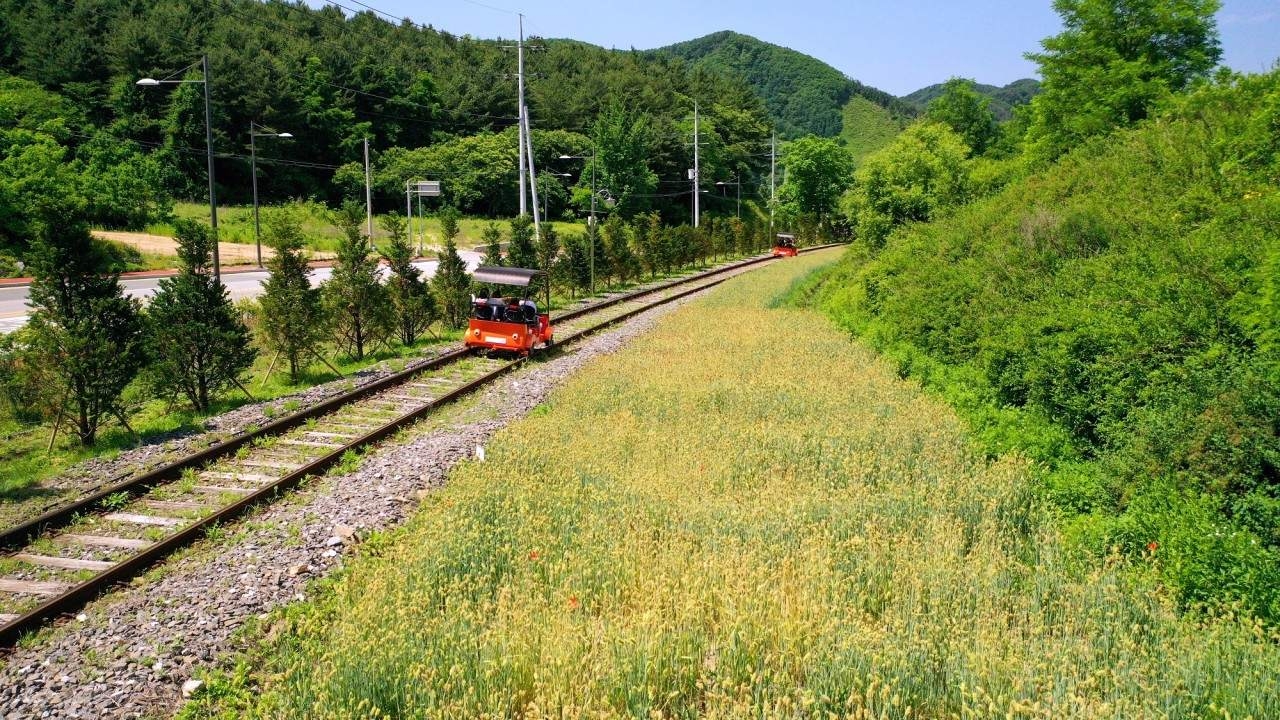 Four-seater rail bike (Gimyujeong Rail Bike)