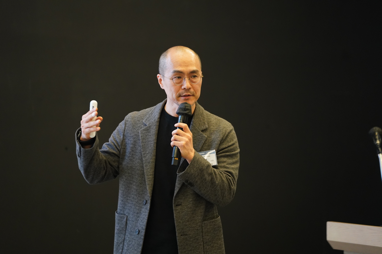 Jeong So-young, datacenter and enterprise business lead at Nvidia Korea, speaks during the 2026 Global Biz Forum, hosted by The Korea Herald and Herald Business, in Seoul, Wednesday. (The Korea Herald)