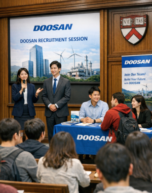 두산, 美 10여개 명문대서 채용설명회…글로벌 AI 인재 확보 총력